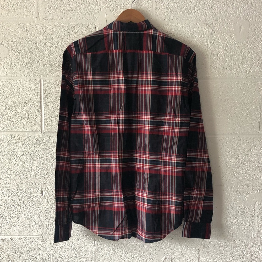 John Varvatos Plaid casual button down sz: Large NWT - Picture 7 of 7